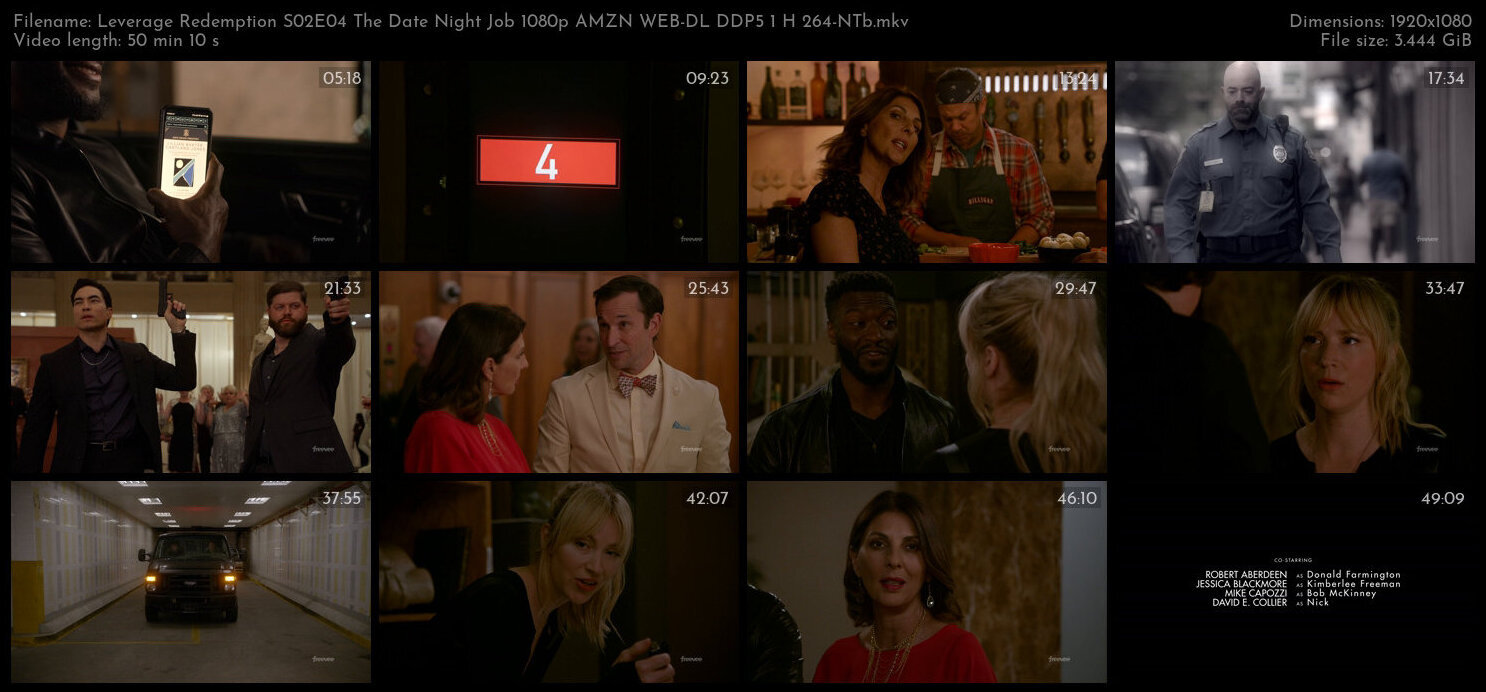 Leverage Redemption S02E04 The Date Night Job 1080p AMZN WEB DL DDP5 1 H 264 NTb TGx