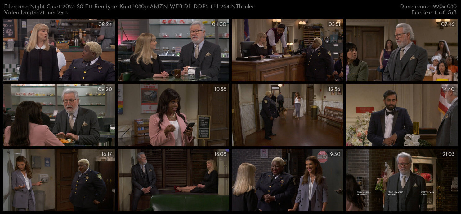 Night Court 2023 S01E11 Ready or Knot 1080p AMZN WEB DL DDP5 1 H 264 NTb TGx