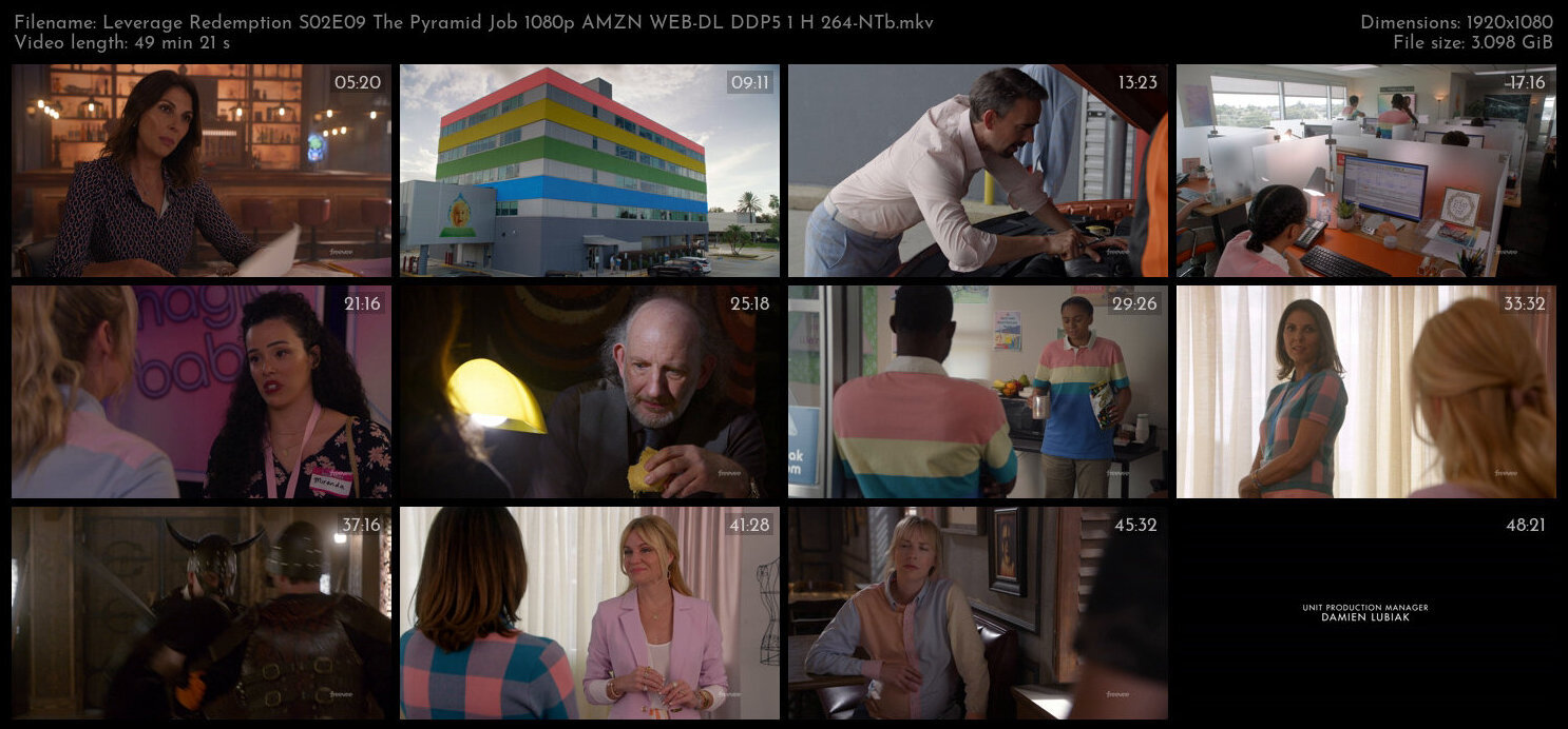 Leverage Redemption S02E09 The Pyramid Job 1080p AMZN WEB DL DDP5 1 H 264 NTb TGx