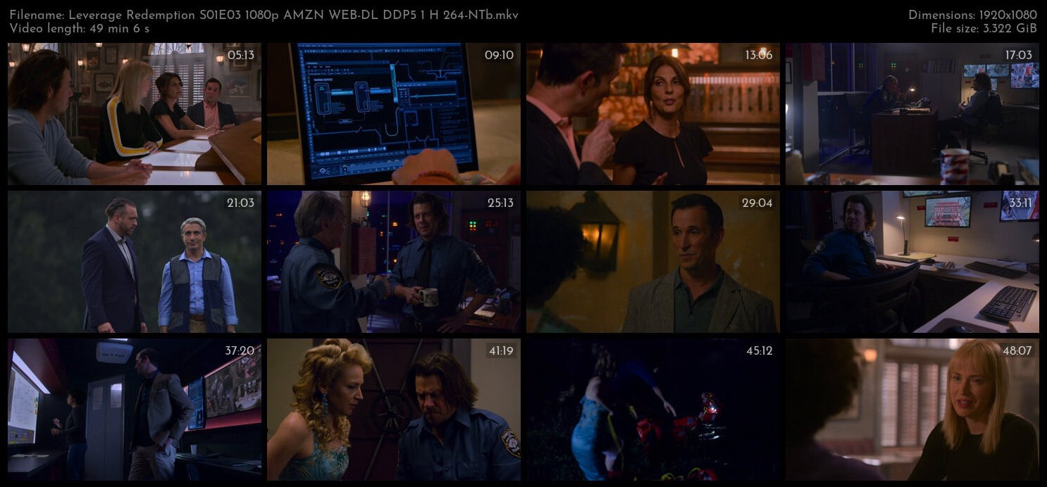 Leverage Redemption S01E03 1080p AMZN WEB DL DDP5 1 H 264 NTb TGx