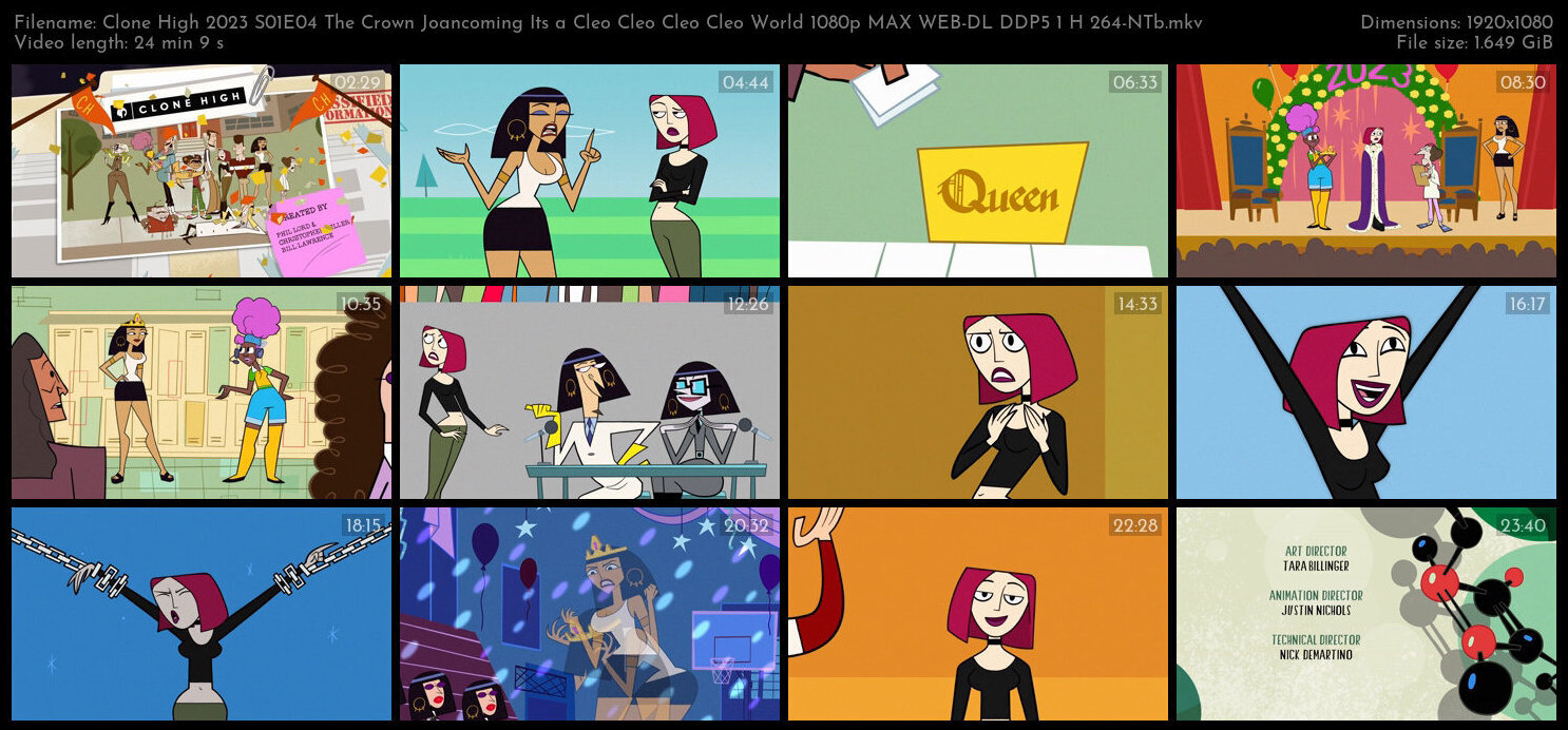 Clone High 2023 S01E04 The Crown Joancoming Its a Cleo Cleo Cleo Cleo World 1080p MAX WEB DL DDP5 1