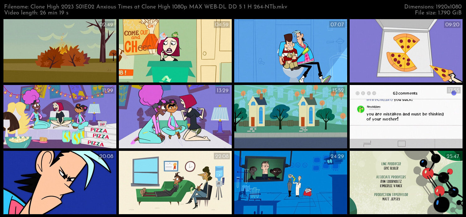 Clone High 2023 S01E02 Anxious Times at Clone High 1080p MAX WEB DL DD 5 1 H 264 NTb TGx