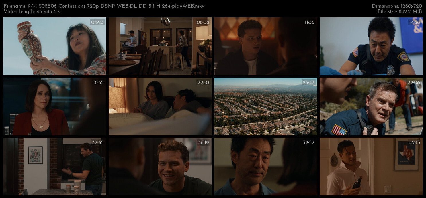 9 1 1 S08E06 Confessions 720p DSNP WEB DL DD 5 1 H 264 playWEB TGx