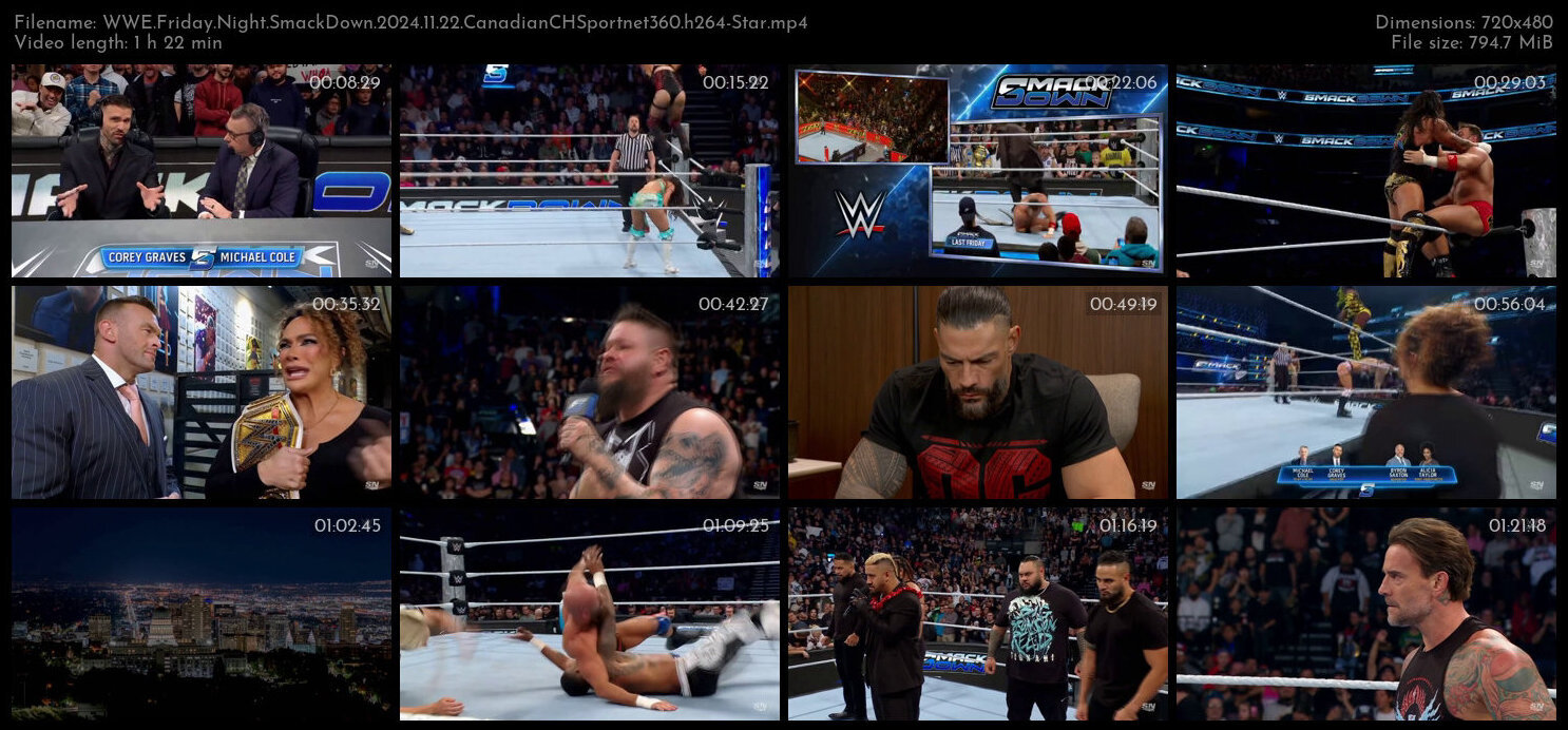 WWE Friday Night SmackDown 2024 11 22 CanadianCHSportnet360 h264 Star TGx