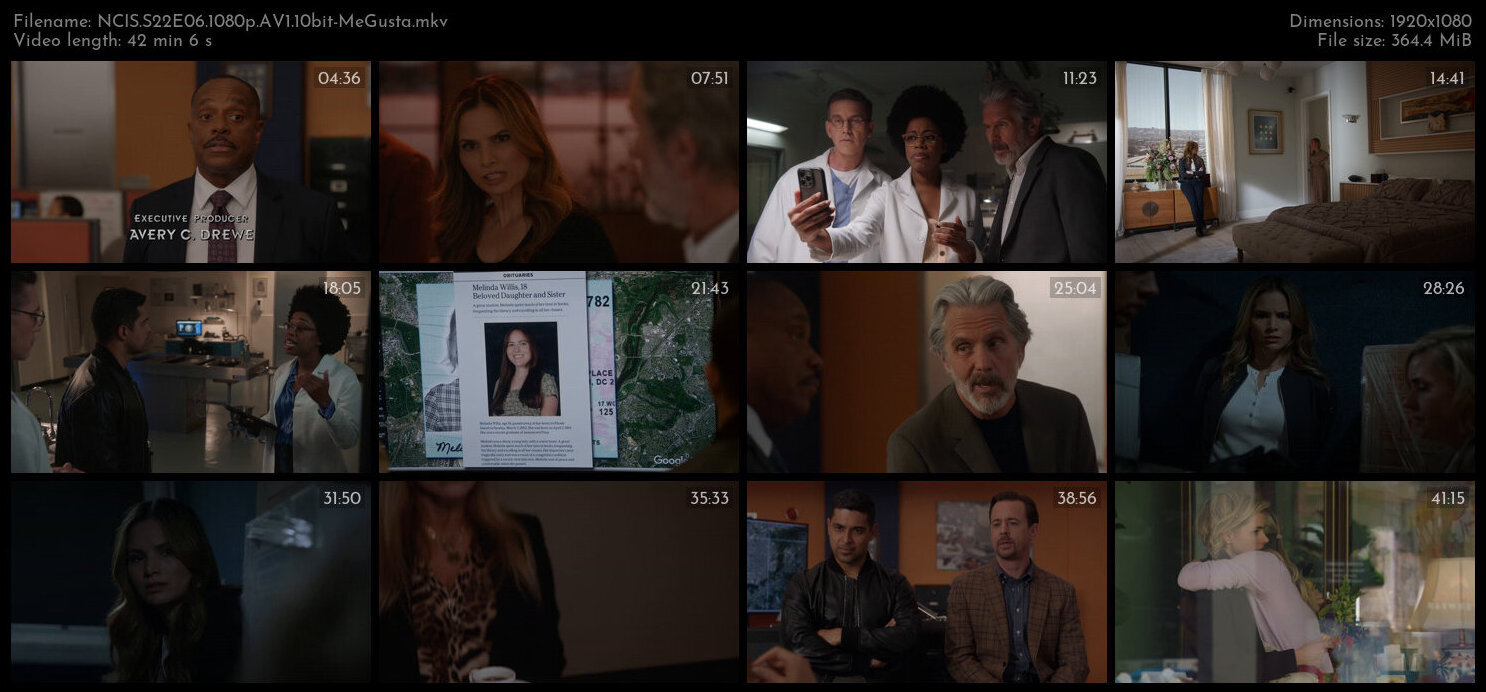 NCIS S22E06 1080p AV1 10bit MeGusta TGx