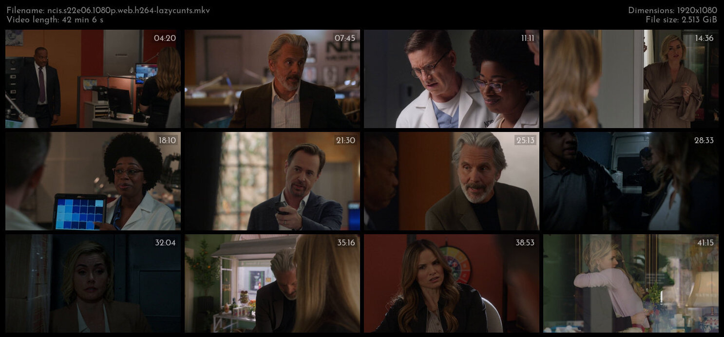 NCIS S22E06 1080p WEB H264 LAZYCUNTS TGx