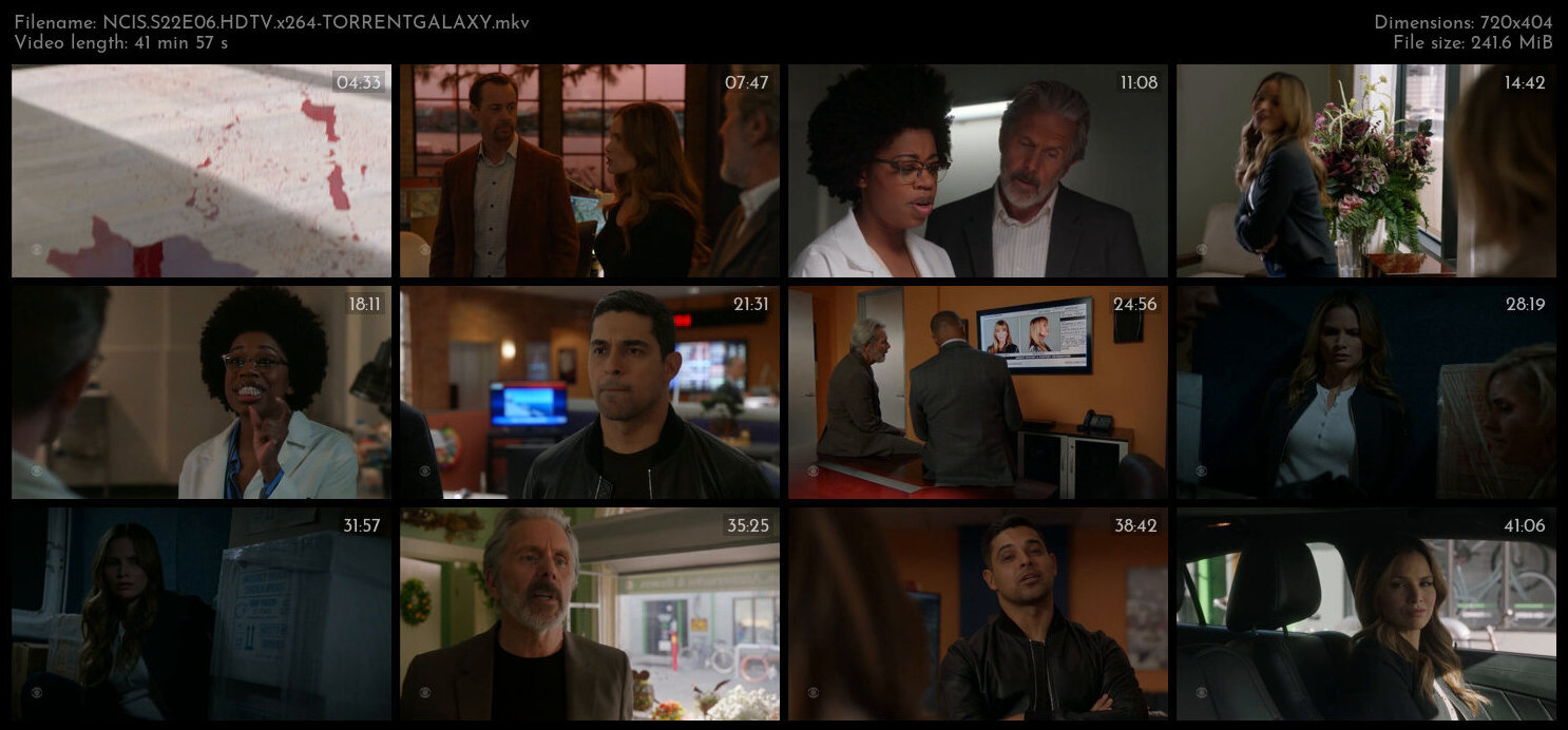 NCIS S22E06 HDTV x264 TORRENTGALAXY