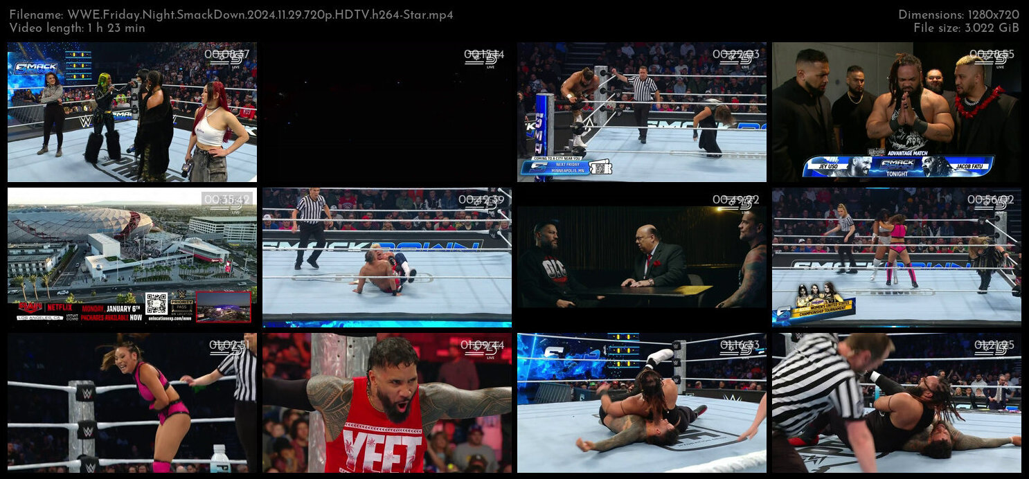 WWE Friday Night SmackDown 2024 11 29 720p HDTV h264 Star TGx