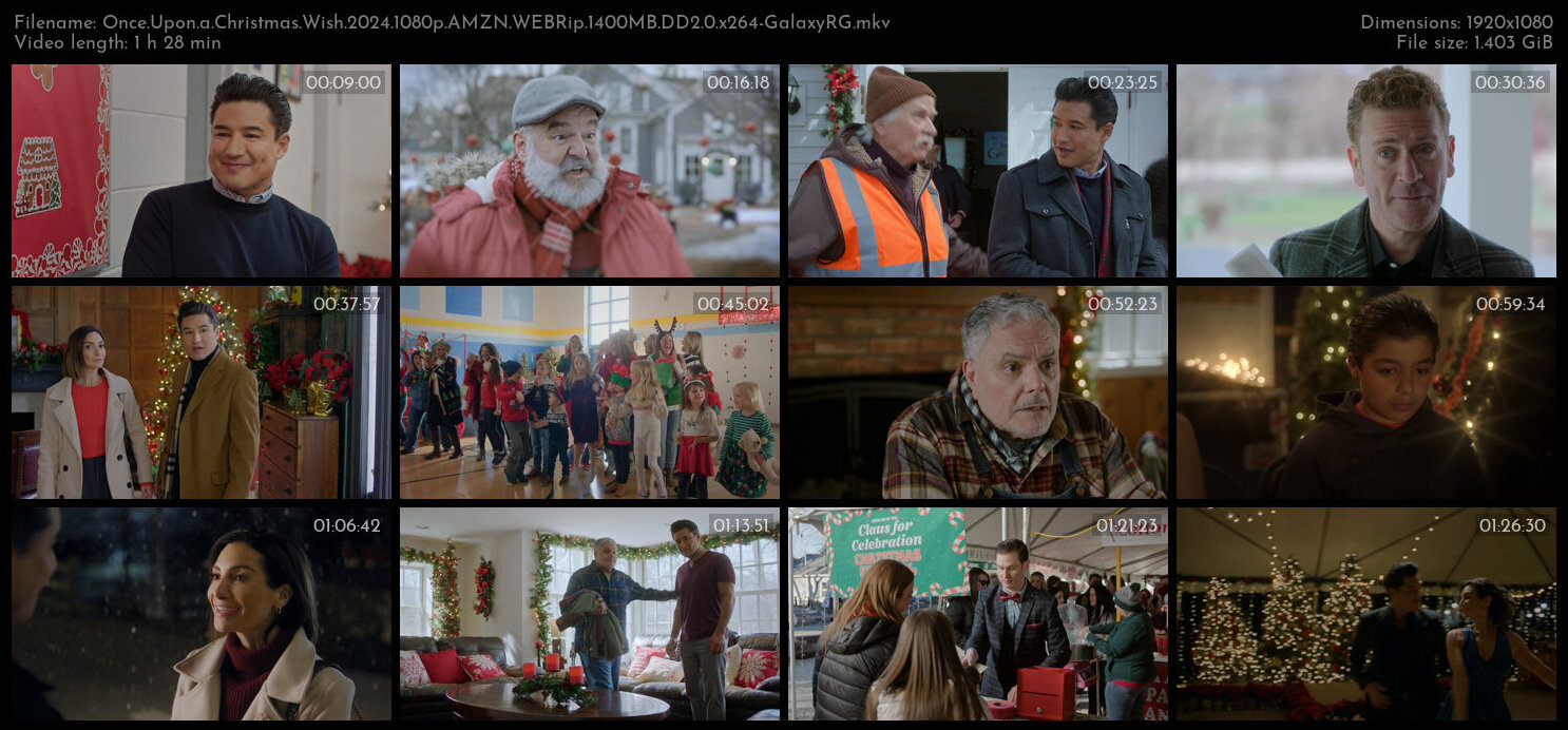 Once Upon a Christmas Wish 2024 1080p AMZN WEBRip 1400MB DD2 0 x264 GalaxyRG