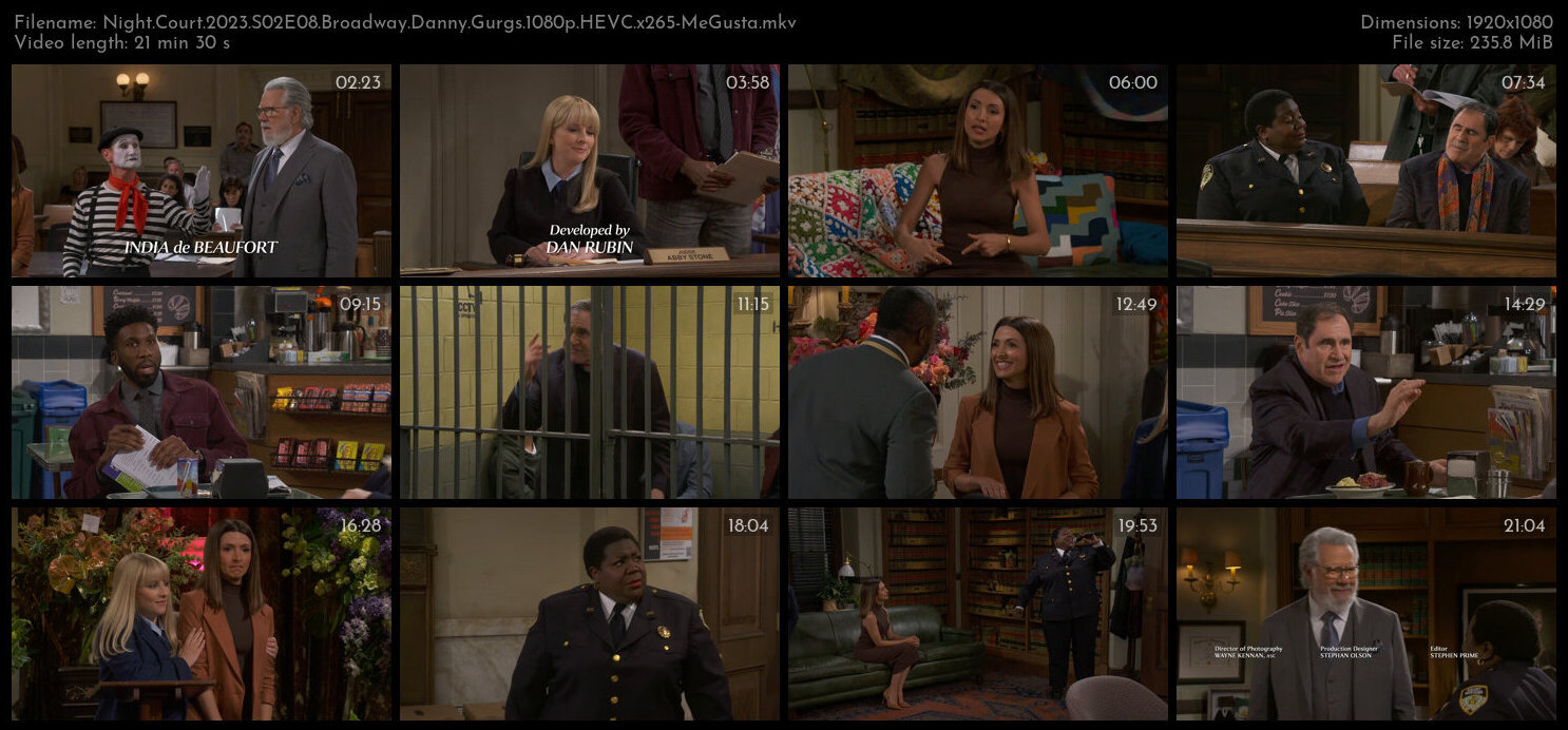 Night Court 2023 S02E08 Broadway Danny Gurgs 1080p HEVC x265 MeGusta TGx