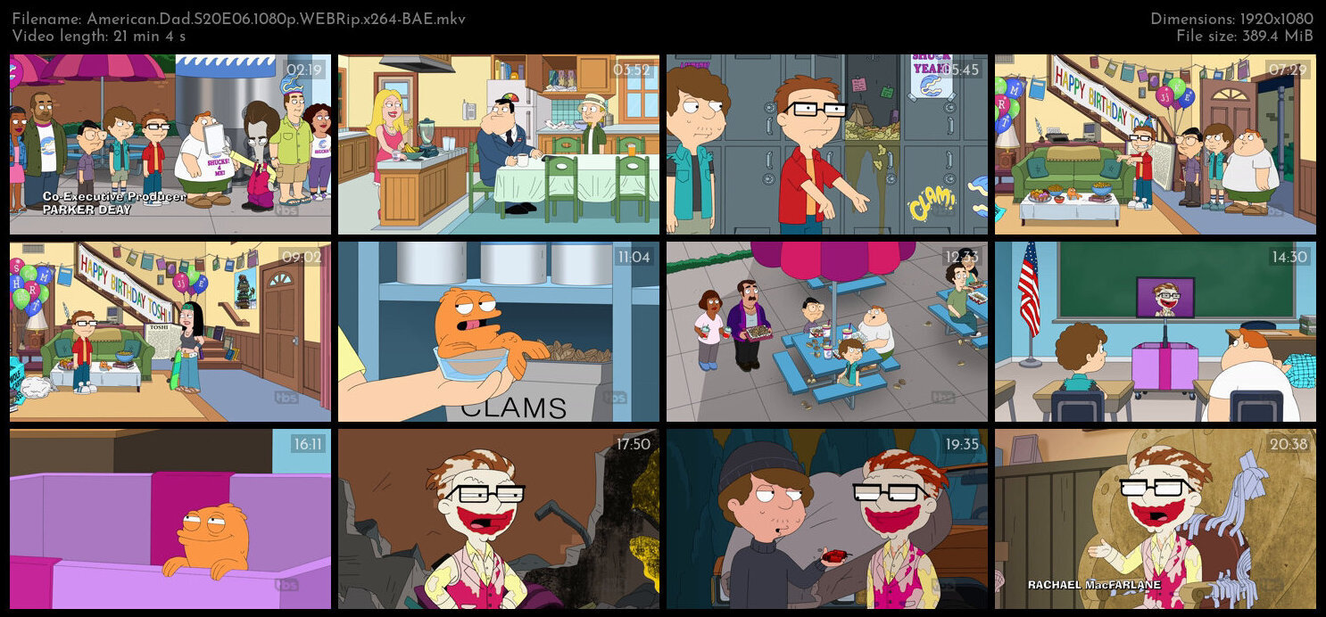 American Dad S20E06 1080p WEBRip x264 BAE TGx