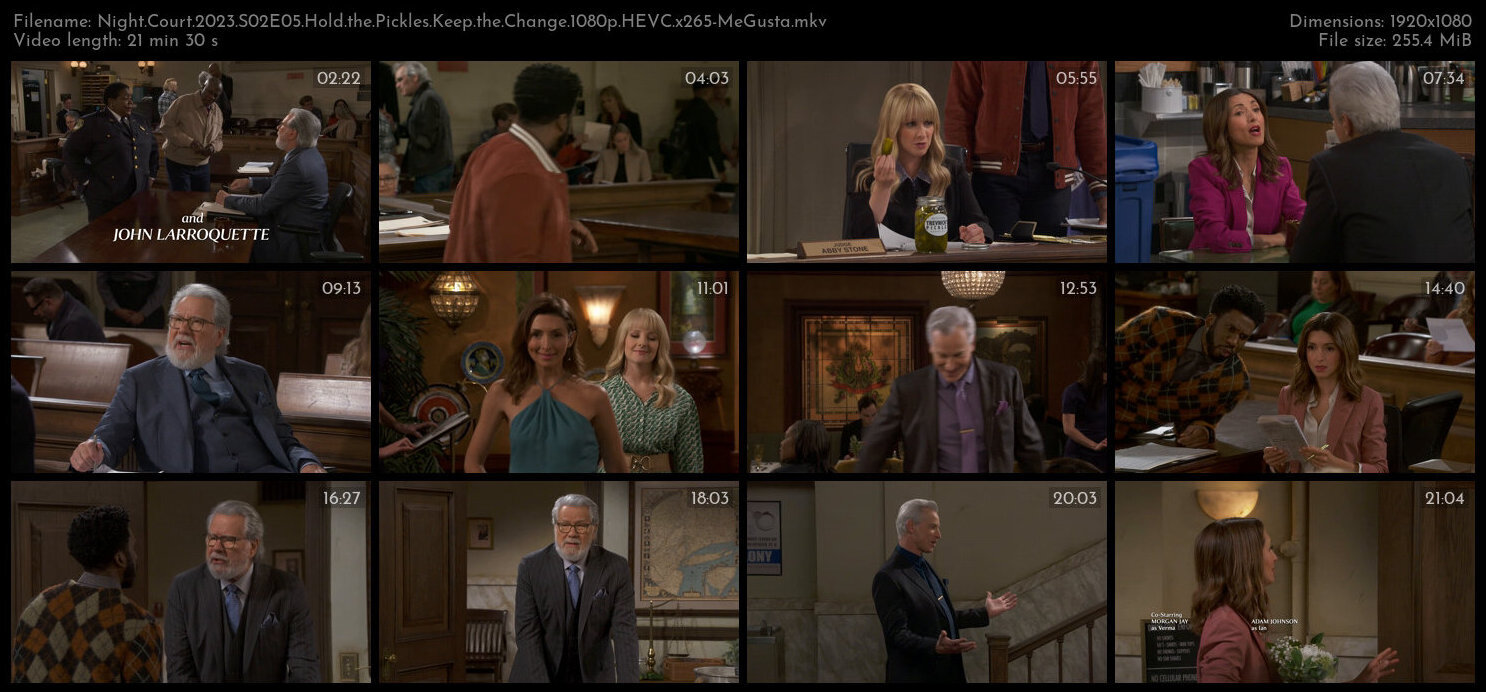 Night Court 2023 S02E05 Hold the Pickles Keep the Change 1080p HEVC x265 MeGusta TGx