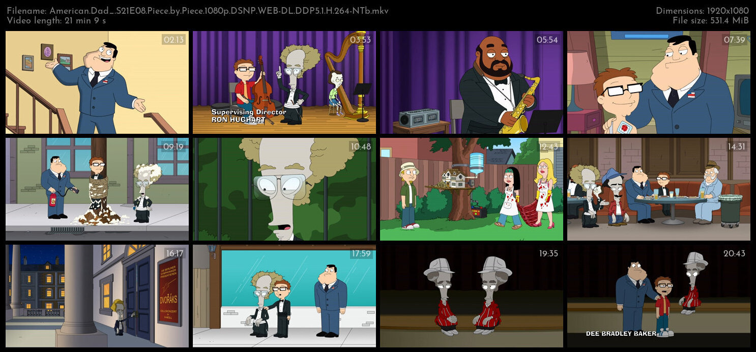 American Dad S21E08 Piece by Piece 1080p DSNP WEB DL DDP5 1 H 264 NTb TGx