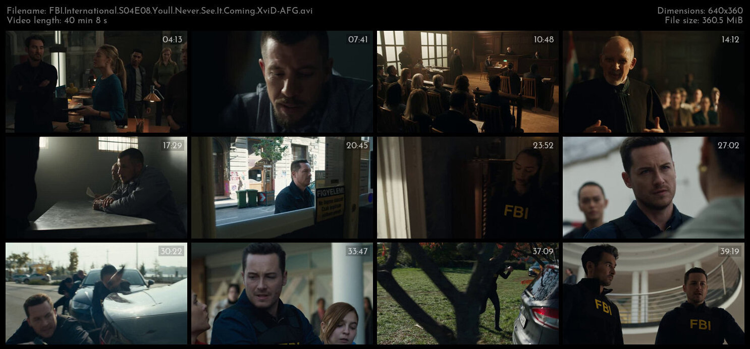 FBI International S04E08 Youll Never See It Coming XviD AFG TGx