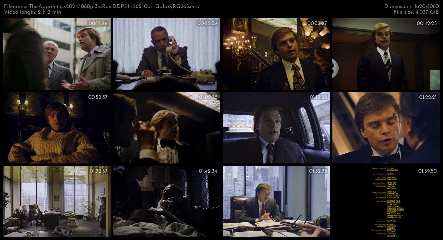 The Apprentice 2024 1080p BluRay DDP5 1 x265 10bit GalaxyRG265