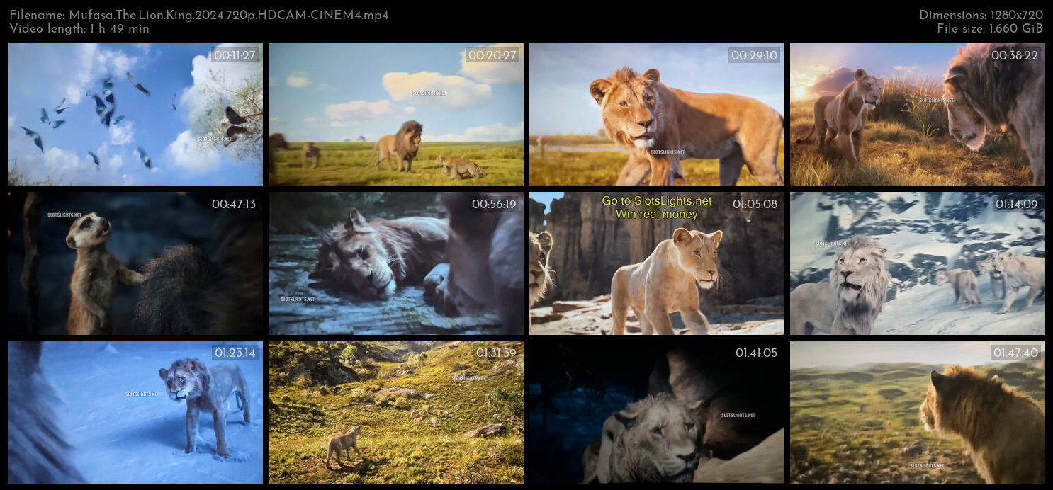 Mufasa The Lion King 2024 720p HDCAM C1NEM4