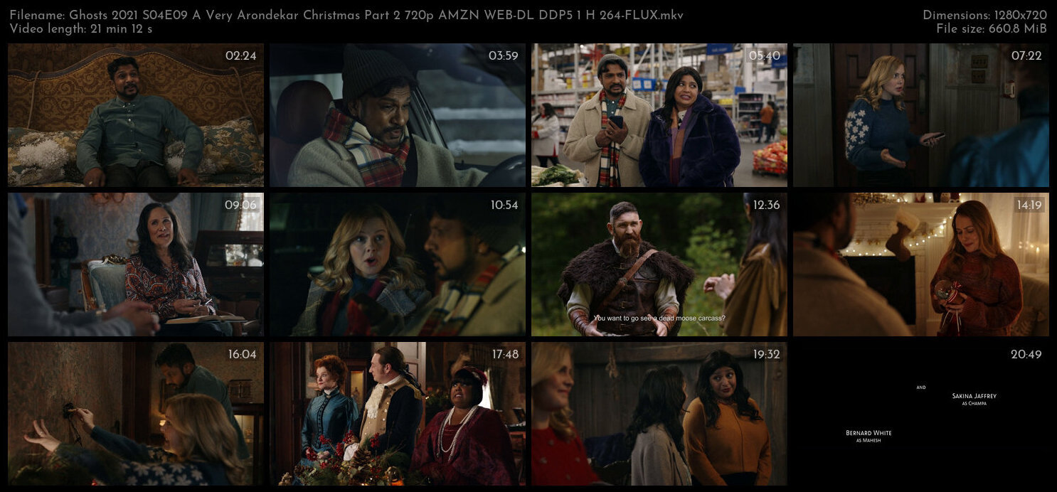 Ghosts 2021 S04E09 A Very Arondekar Christmas Part 2 720p AMZN WEB DL DDP5 1 H 264 FLUX TGx