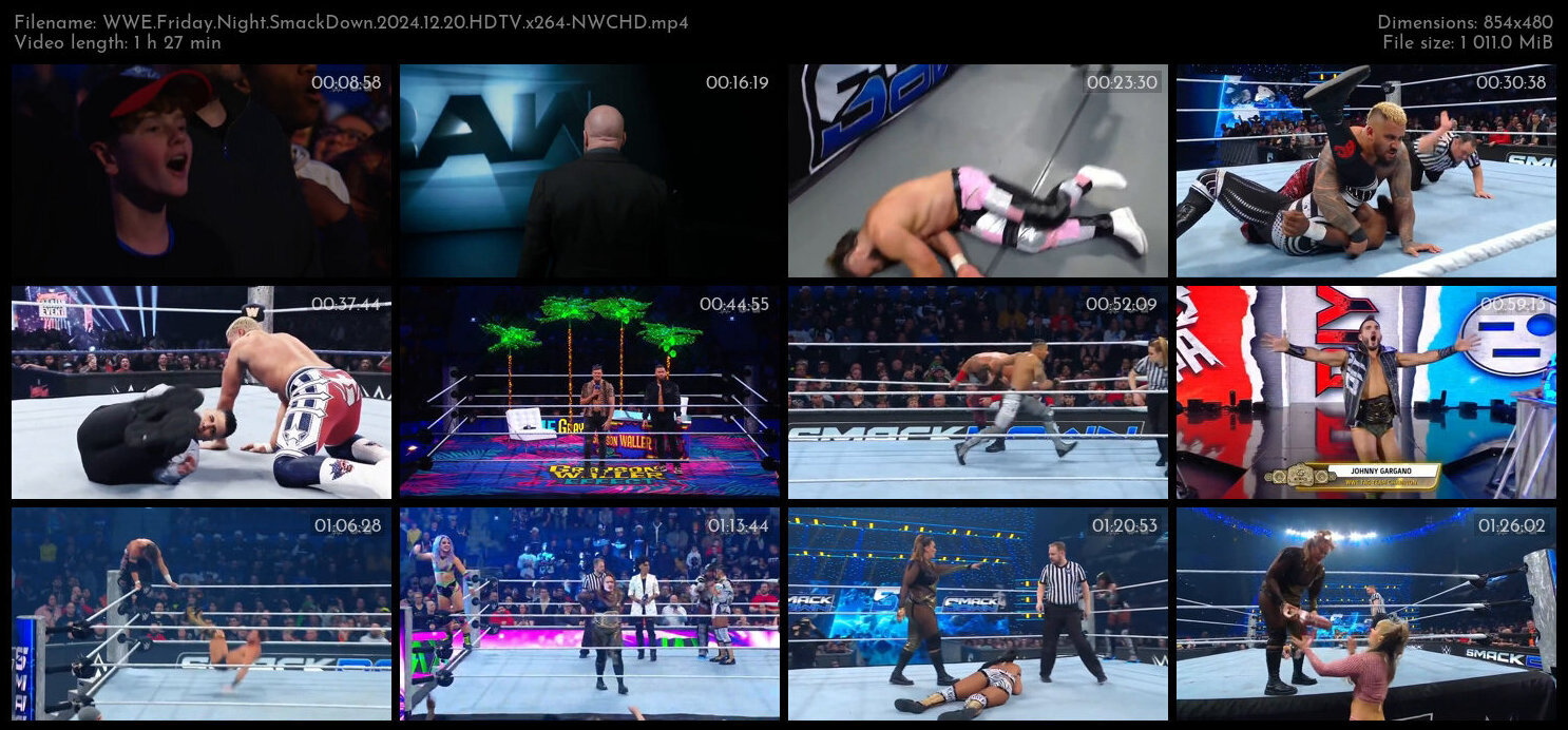 WWE Friday Night SmackDown 2024 12 20 HDTV x264 NWCHD TGx