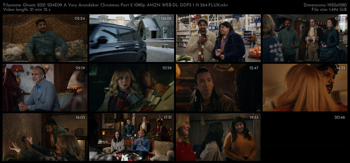 Ghosts 2021 S04E09 A Very Arondekar Christmas Part 2 1080p AMZN WEB DL DDP5 1 H 264 FLUX TGx