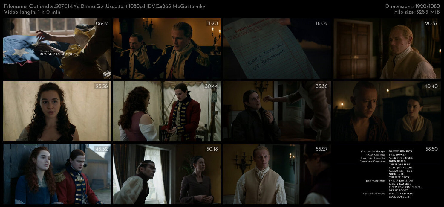 Outlander S07E14 Ye Dinna Get Used to It 1080p HEVC x265 MeGusta TGx