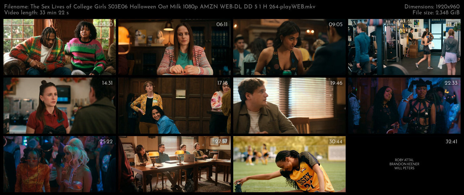 The Sex Lives of College Girls S03E06 Halloween Oat Milk 1080p AMZN WEB DL DD 5 1 H 264 playWEB TGx