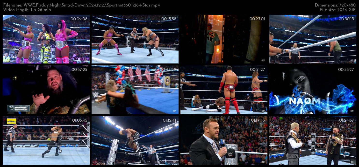 WWE Friday Night SmackDown 2024 12 27 Sportnet360 h264 Star TGx