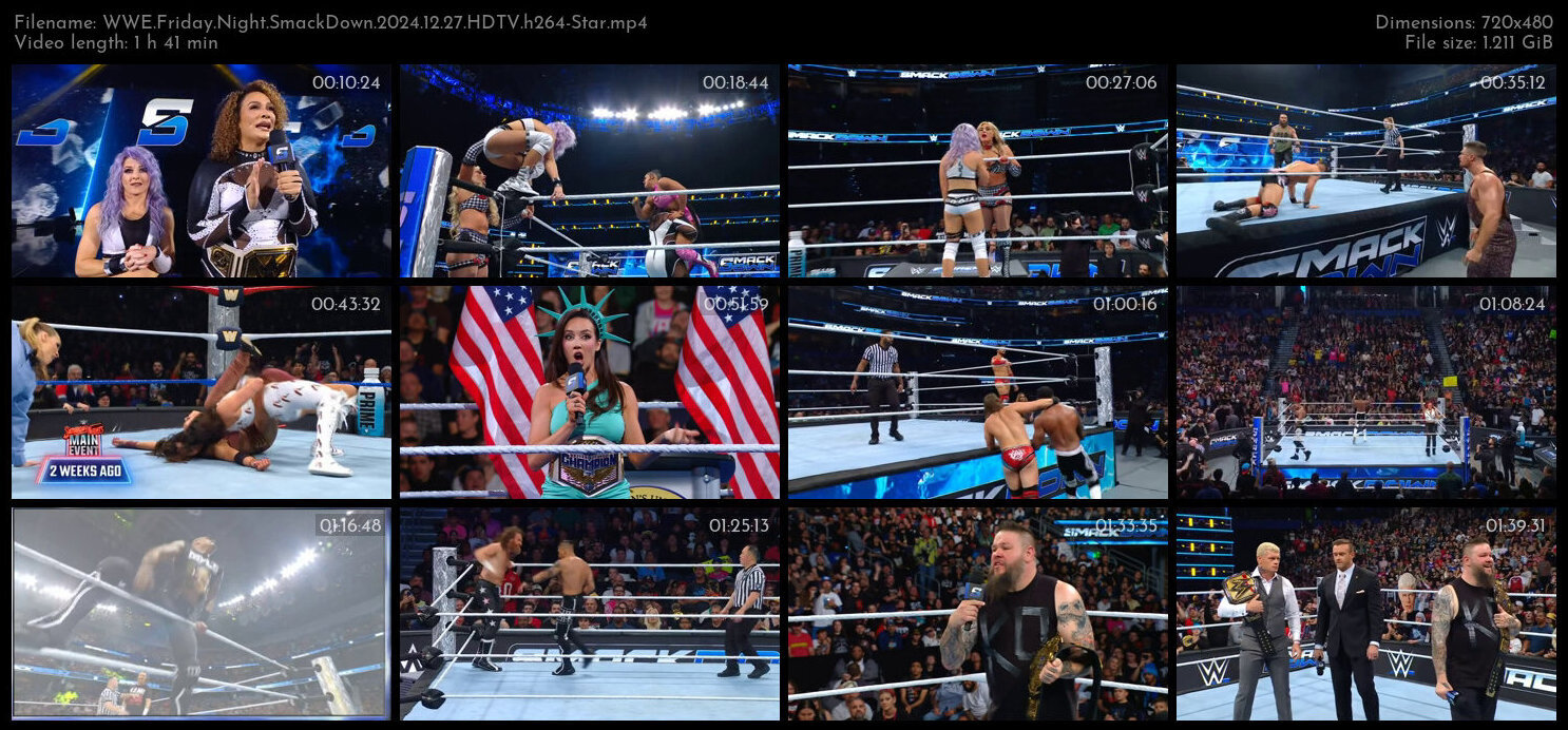 WWE Friday Night SmackDown 2024 12 27 HDTV h264 Star TGx