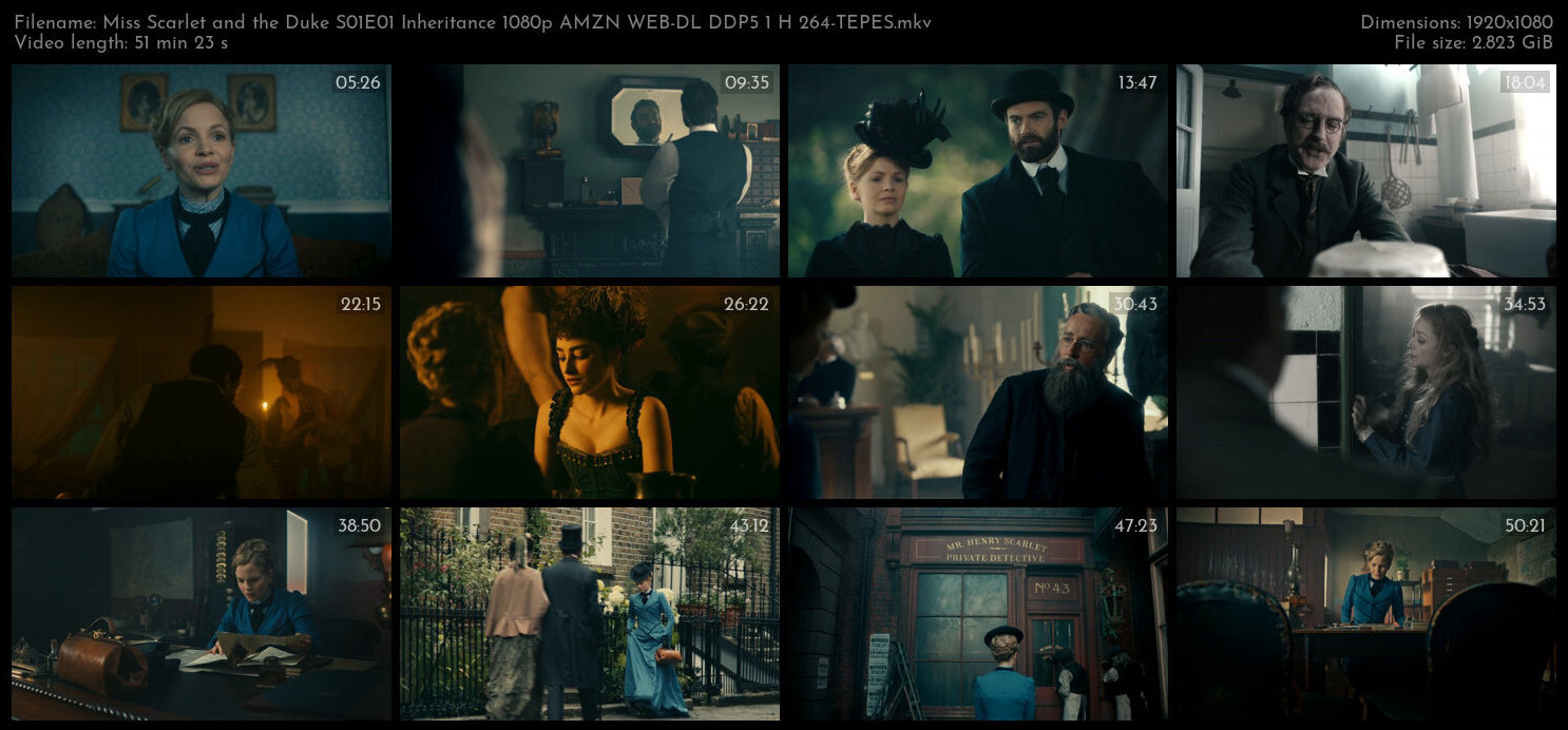 Miss Scarlet and the Duke S01E01 Inheritance 1080p AMZN WEB DL DDP5 1 H 264 TEPES TGx