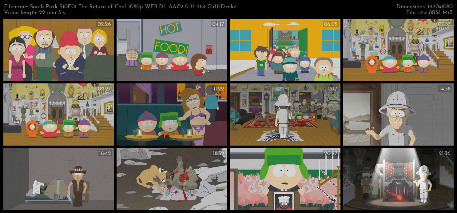 South Park S10E01 The Return of Chef 1080p WEB DL AAC2 0 H 264 CtrlHD TGx