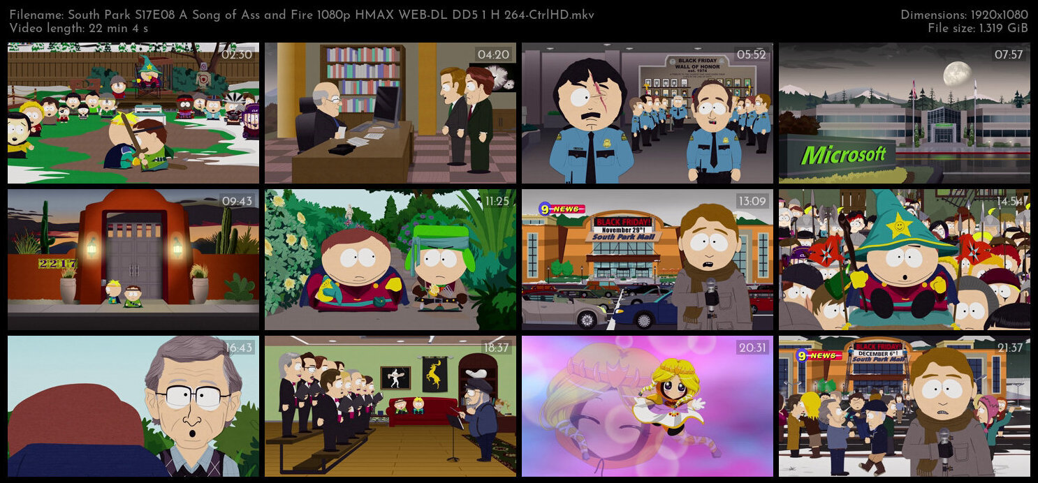 South Park S17E08 A Song of Ass and Fire 1080p HMAX WEB DL DD5 1 H 264 CtrlHD TGx