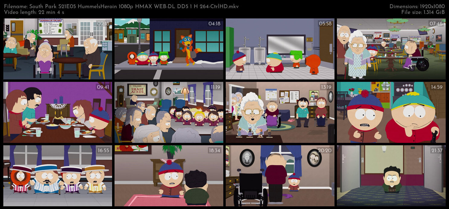 South Park S21E05 HummelsHeroin 1080p HMAX WEB DL DD5 1 H 264 CtrlHD TGx