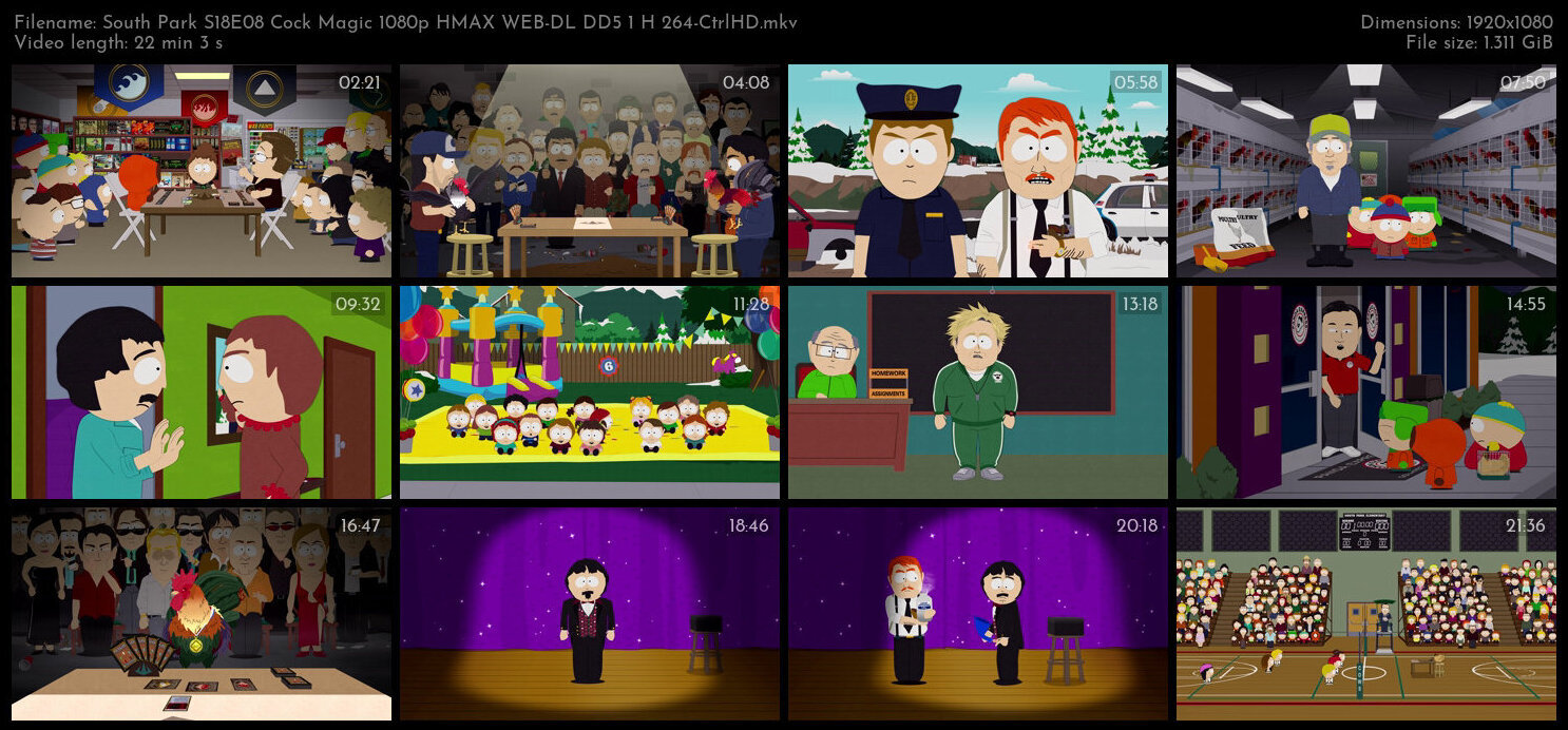 South Park S18E08 Cock Magic 1080p HMAX WEB DL DD5 1 H 264 CtrlHD TGx