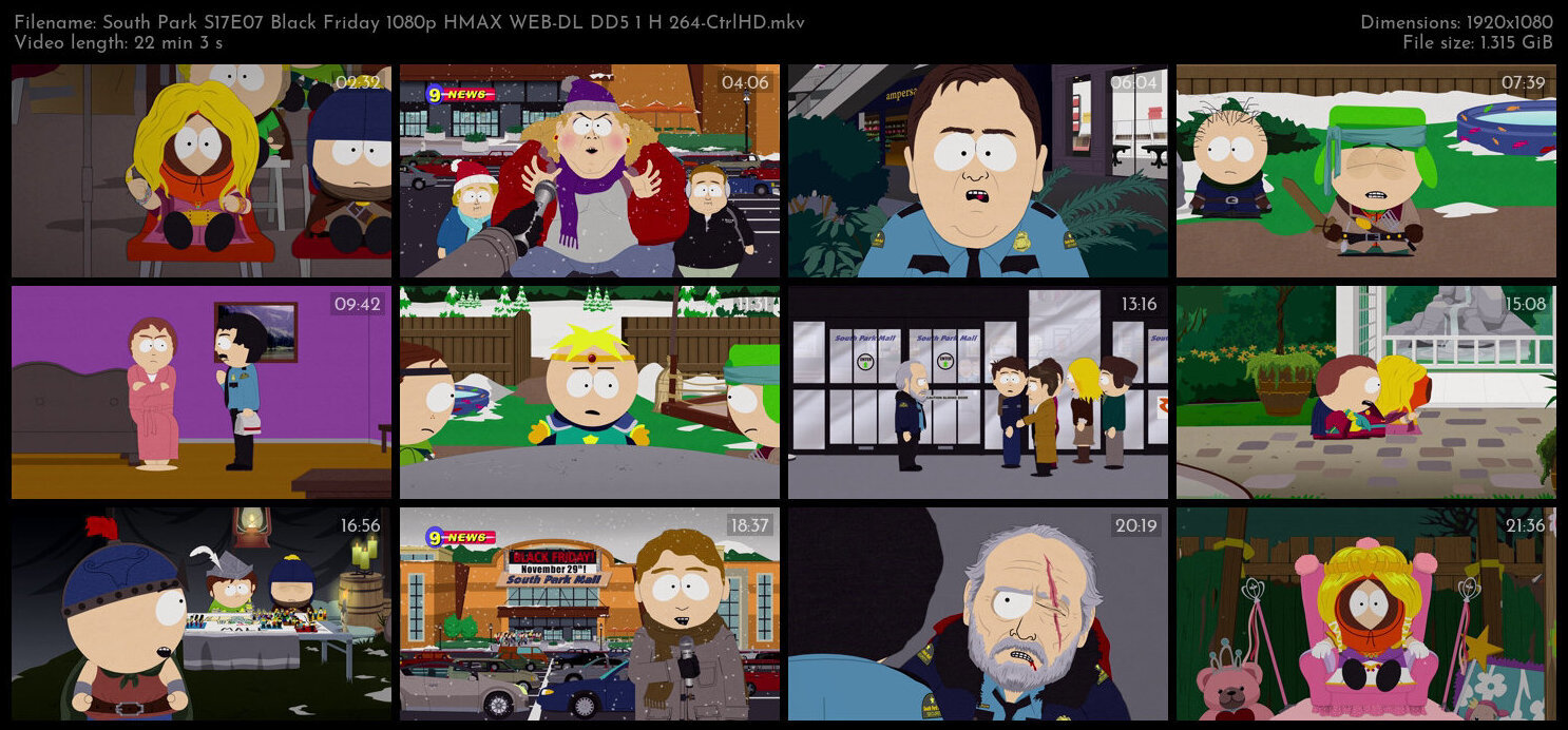 South Park S17E07 Black Friday 1080p HMAX WEB DL DD5 1 H 264 CtrlHD TGx