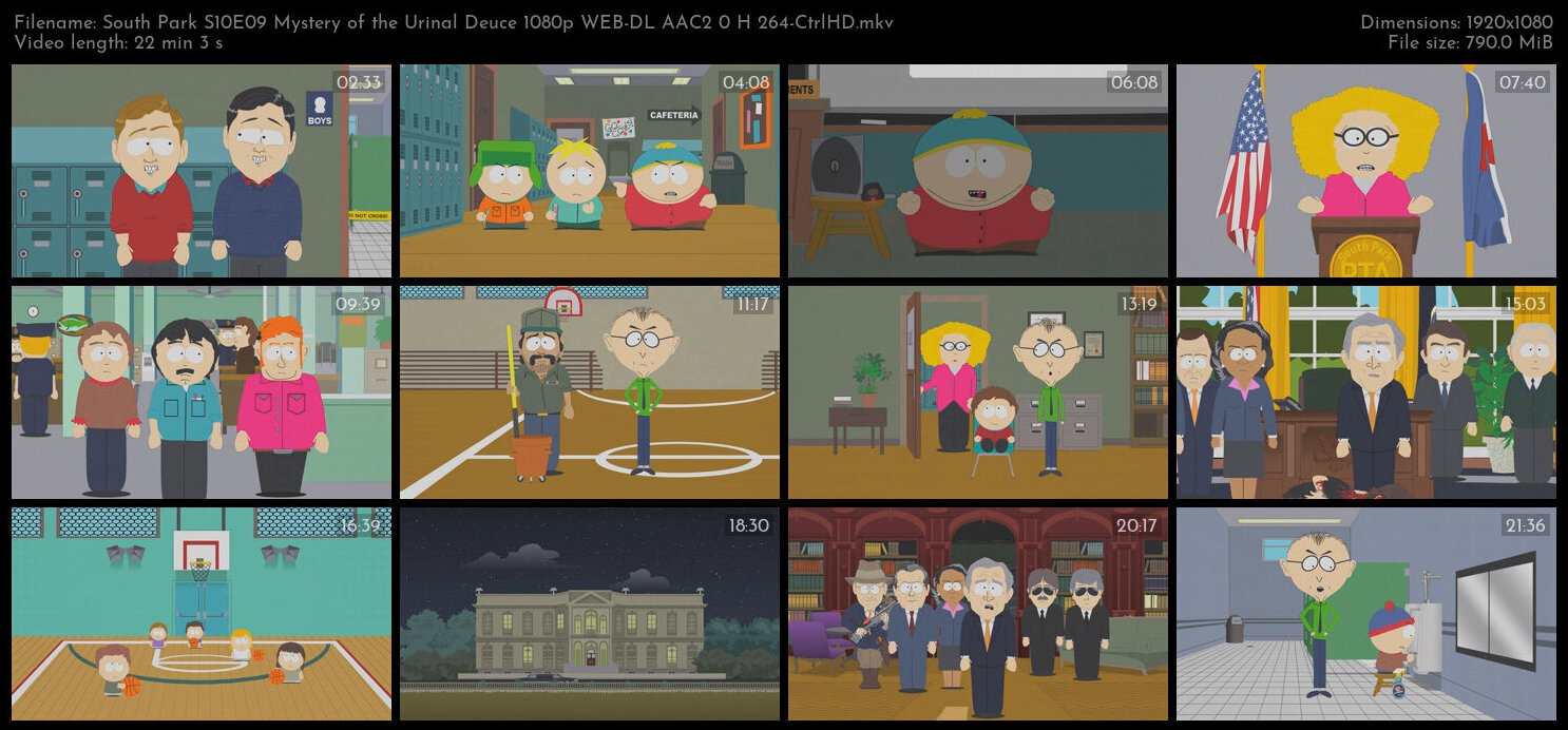 South Park S10E09 Mystery of the Urinal Deuce 1080p WEB DL AAC2 0 H 264 CtrlHD TGx