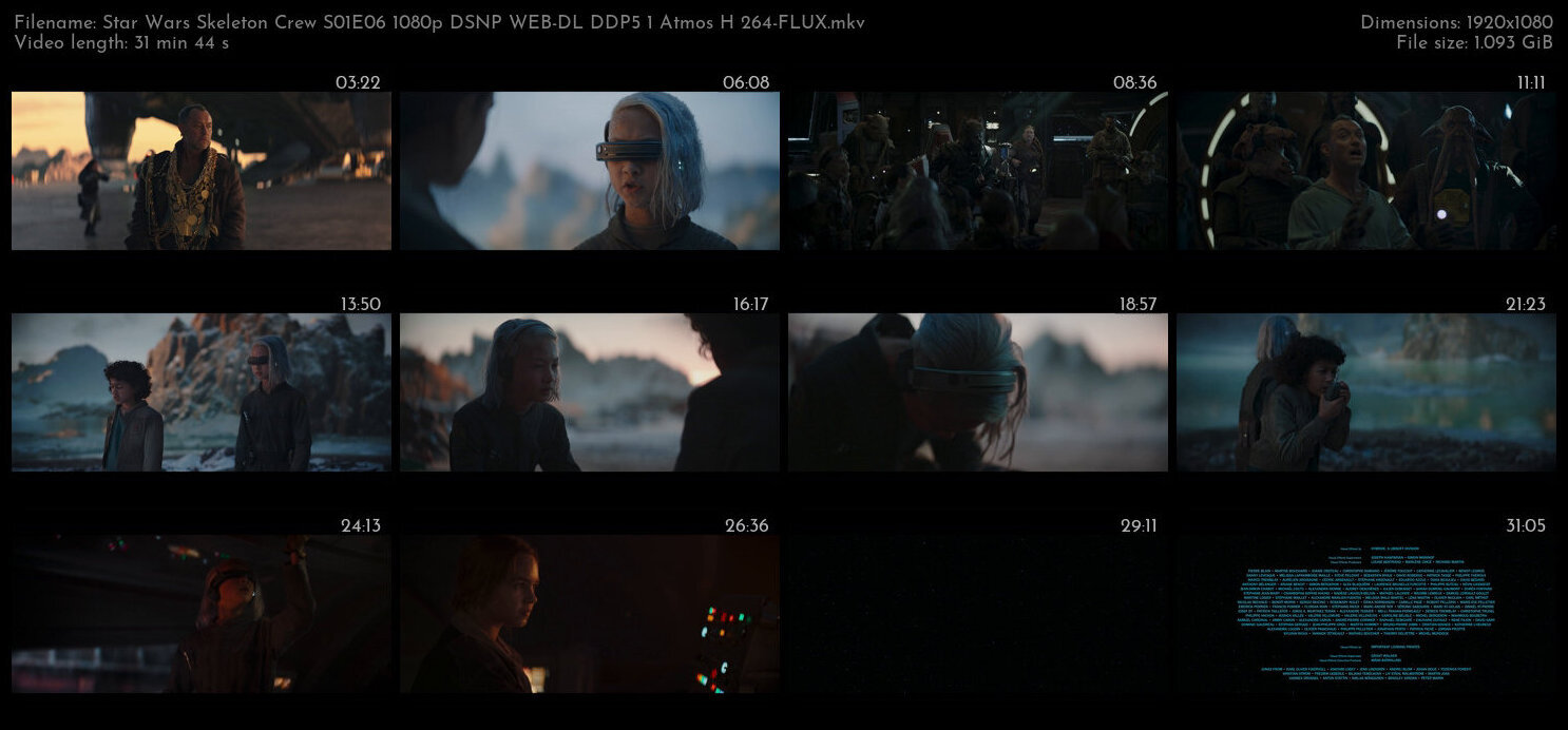 Star Wars Skeleton Crew S01E06 1080p DSNP WEB DL DDP5 1 Atmos H 264 FLUX TGx