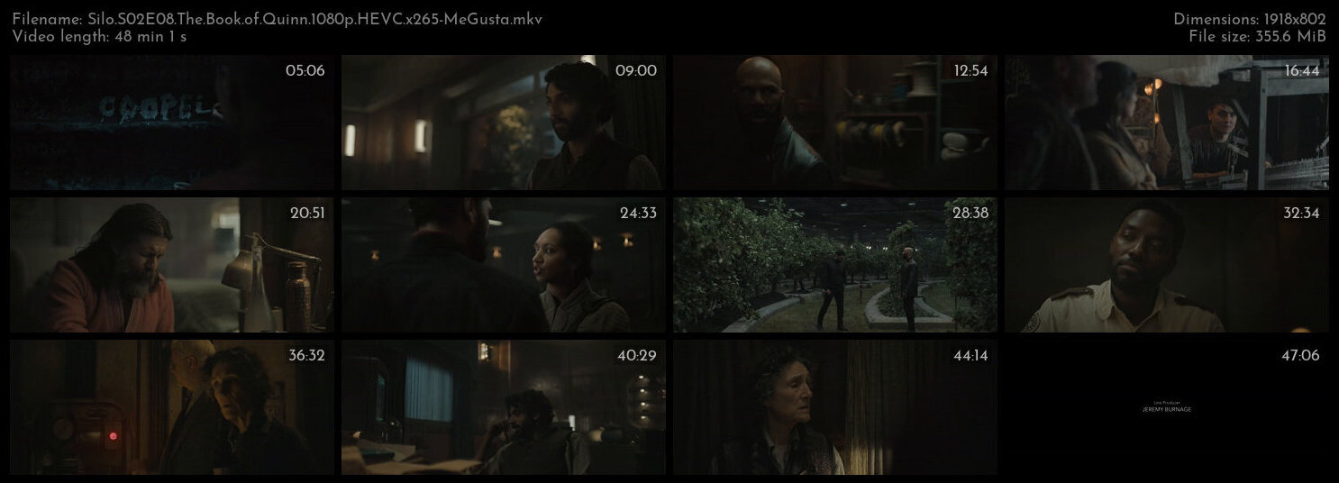 Silo S02E08 The Book of Quinn 1080p HEVC x265 MeGusta TGx