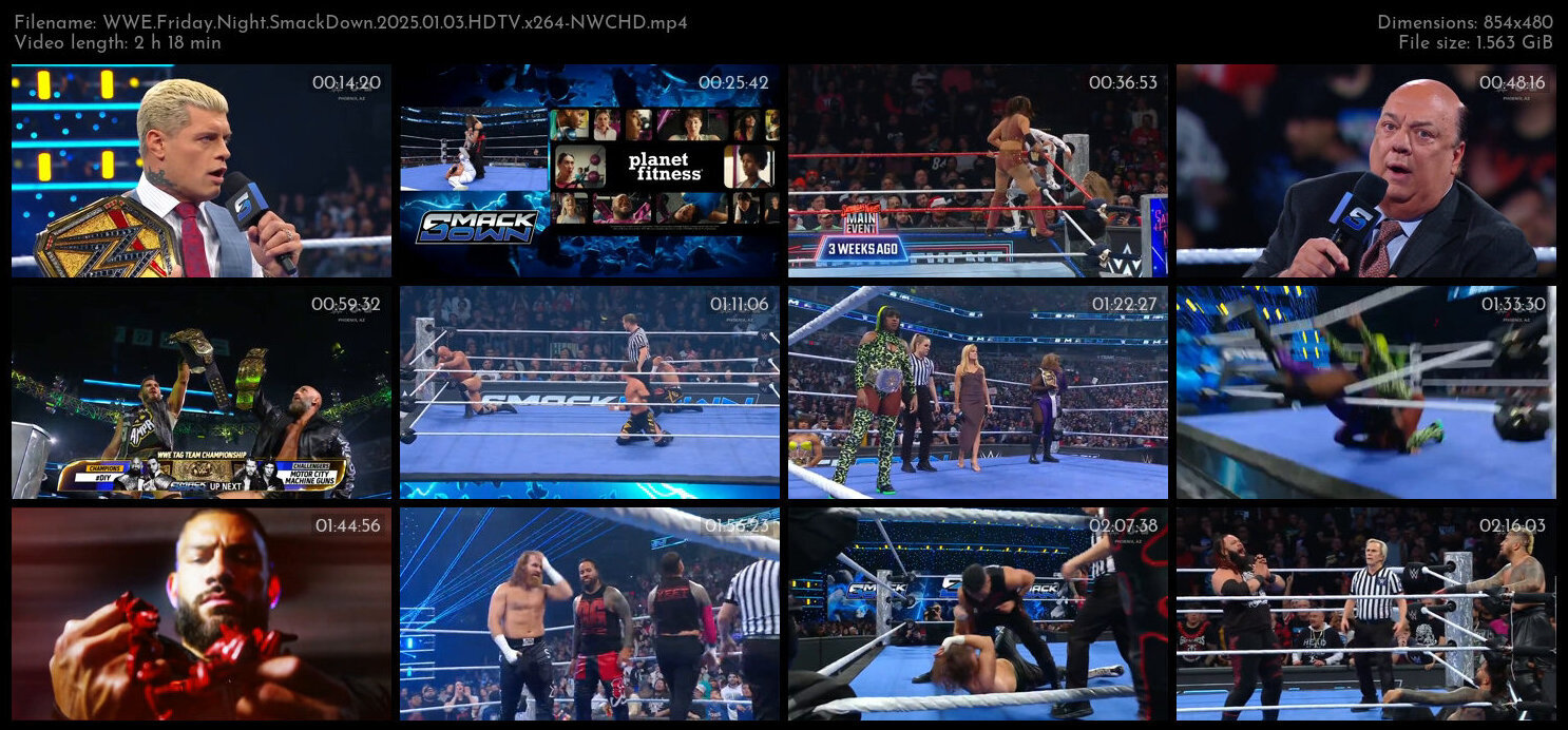 WWE Friday Night SmackDown 2025 01 03 HDTV x264 NWCHD TGx