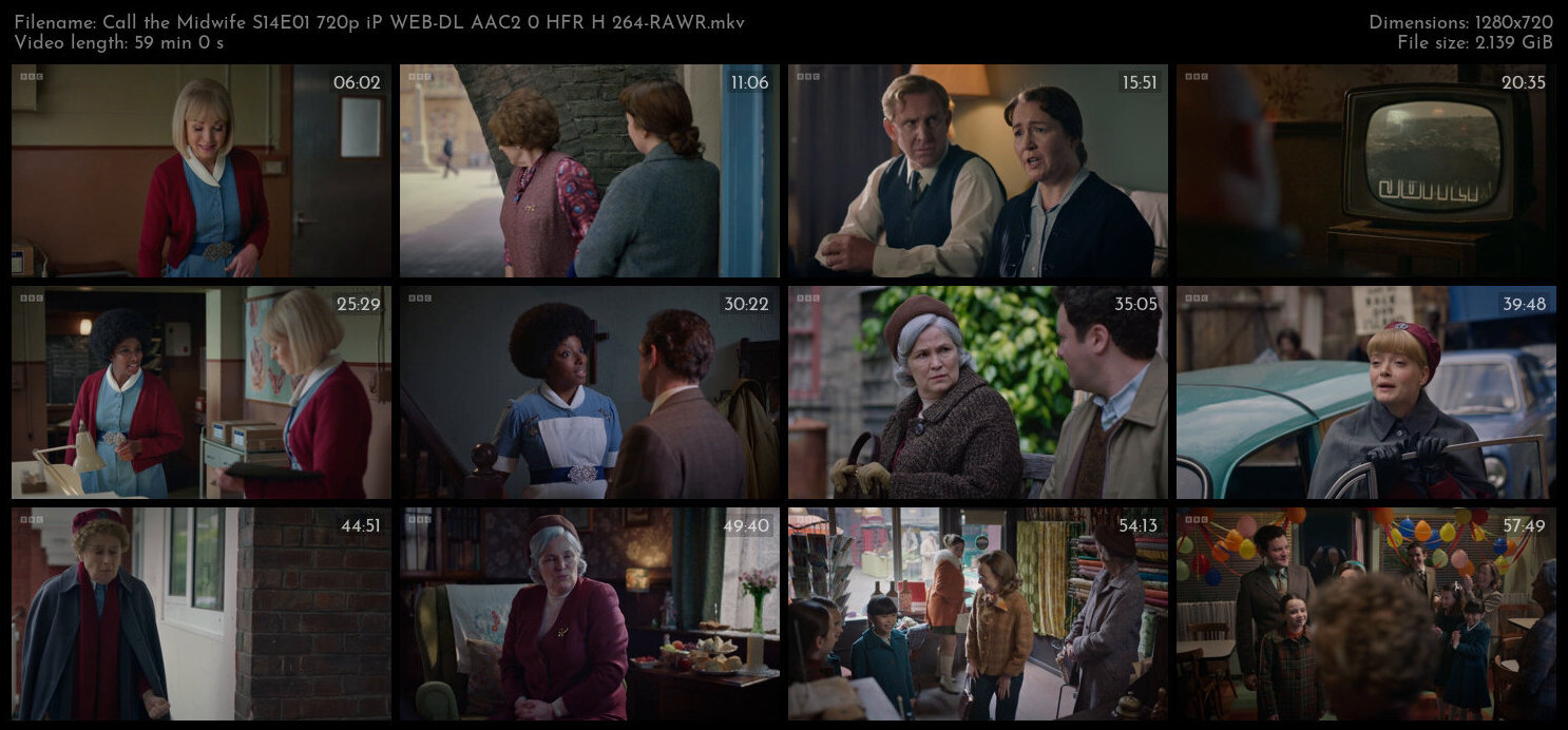 Call the Midwife S14E01 720p iP WEB DL AAC2 0 HFR H 264 RAWR TGx