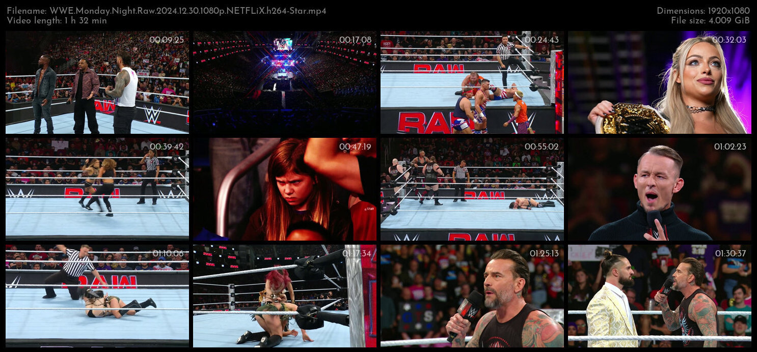 WWE Monday Night Raw 2024 12 30 1080p NETFLiX h264 Star TGx