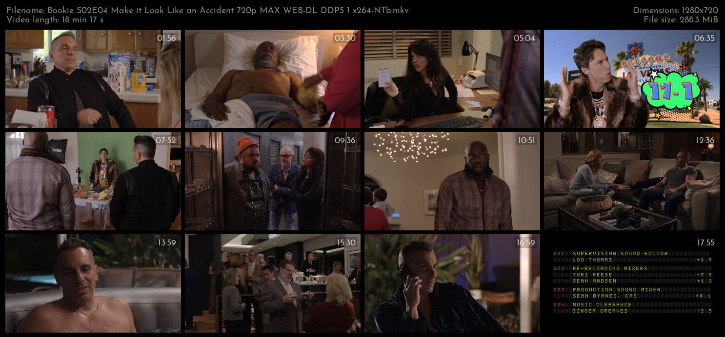 Bookie S02E04 Make it Look Like an Accident 720p MAX WEB DL DDP5 1 x264 NTb TGx