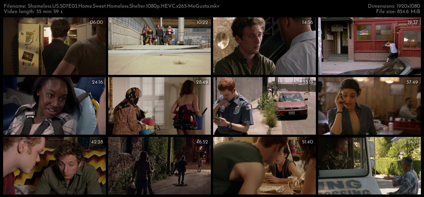 Shameless US S07E03 Home Sweet Homeless Shelter 1080p HEVC x265 MeGusta TGx