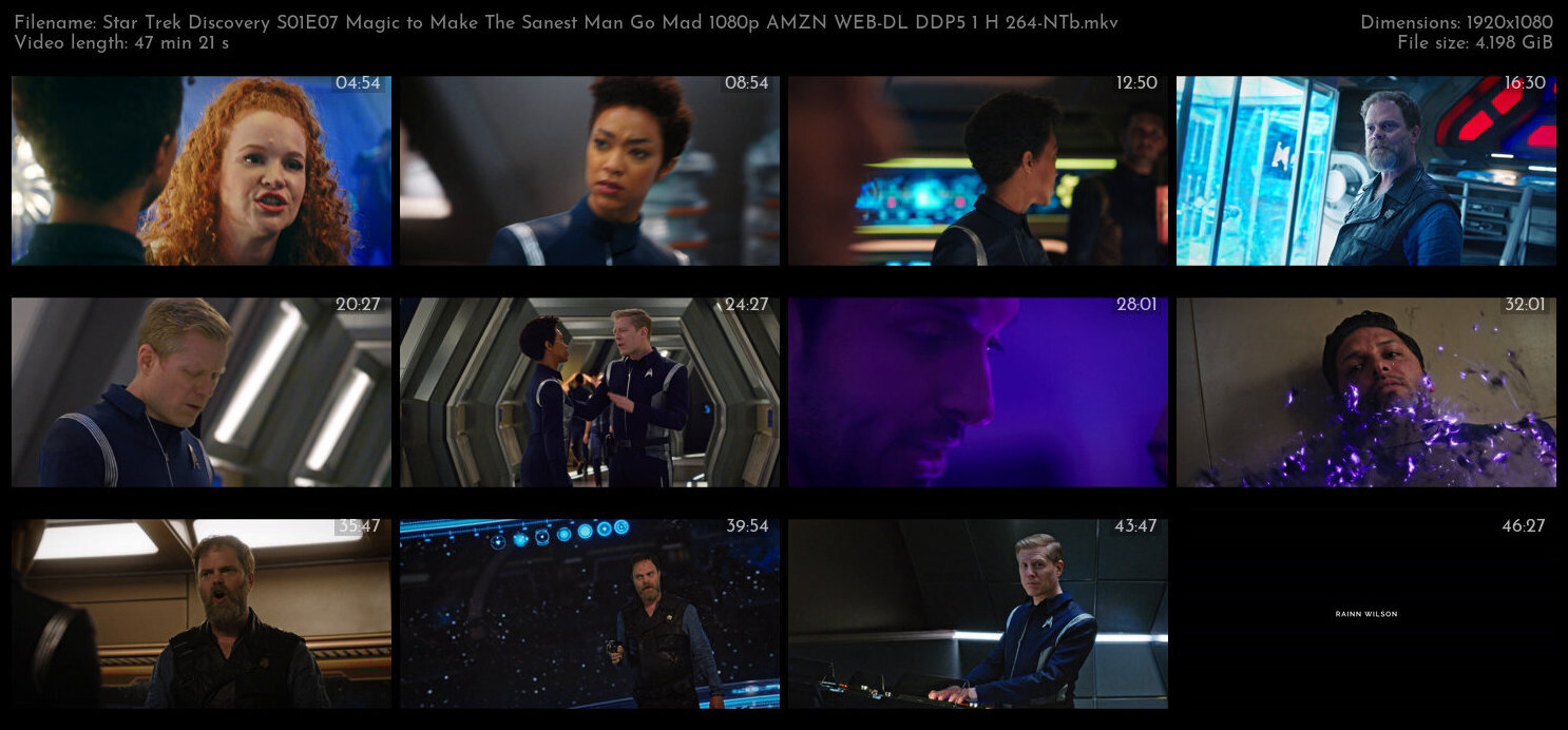 Star Trek Discovery S01E07 Magic to Make The Sanest Man Go Mad 1080p AMZN WEB DL DDP5 1 H 264 NTb TG