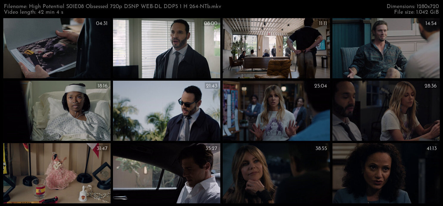 High Potential S01E08 Obsessed 720p DSNP WEB DL DDP5 1 H 264 NTb TGx