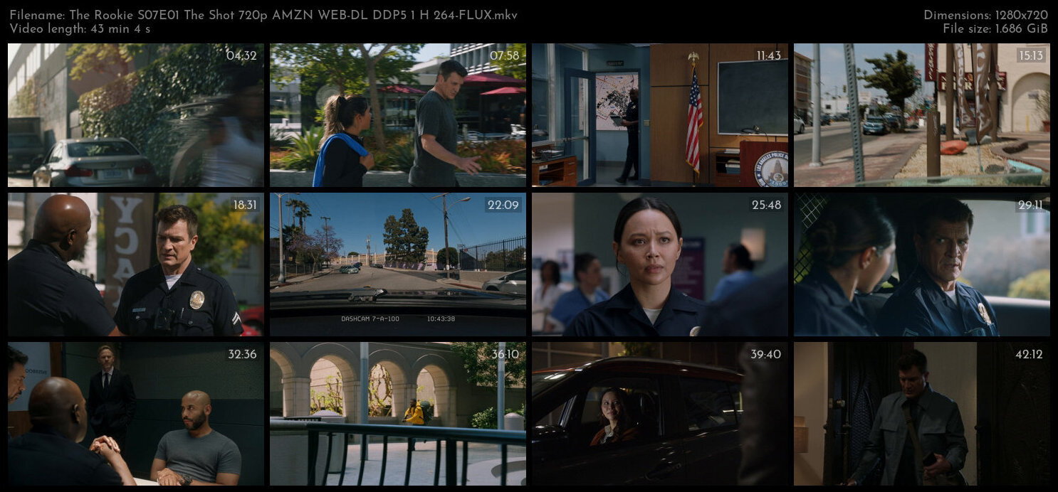 The Rookie S07E01 The Shot 720p AMZN WEB DL DDP5 1 H 264 FLUX TGx