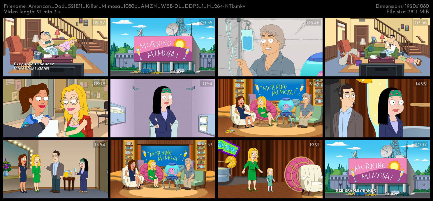 American Dad S21E11 Killer Mimosa 1080p AMZN WEB DL DDP5 1 H 264 NTb TGx