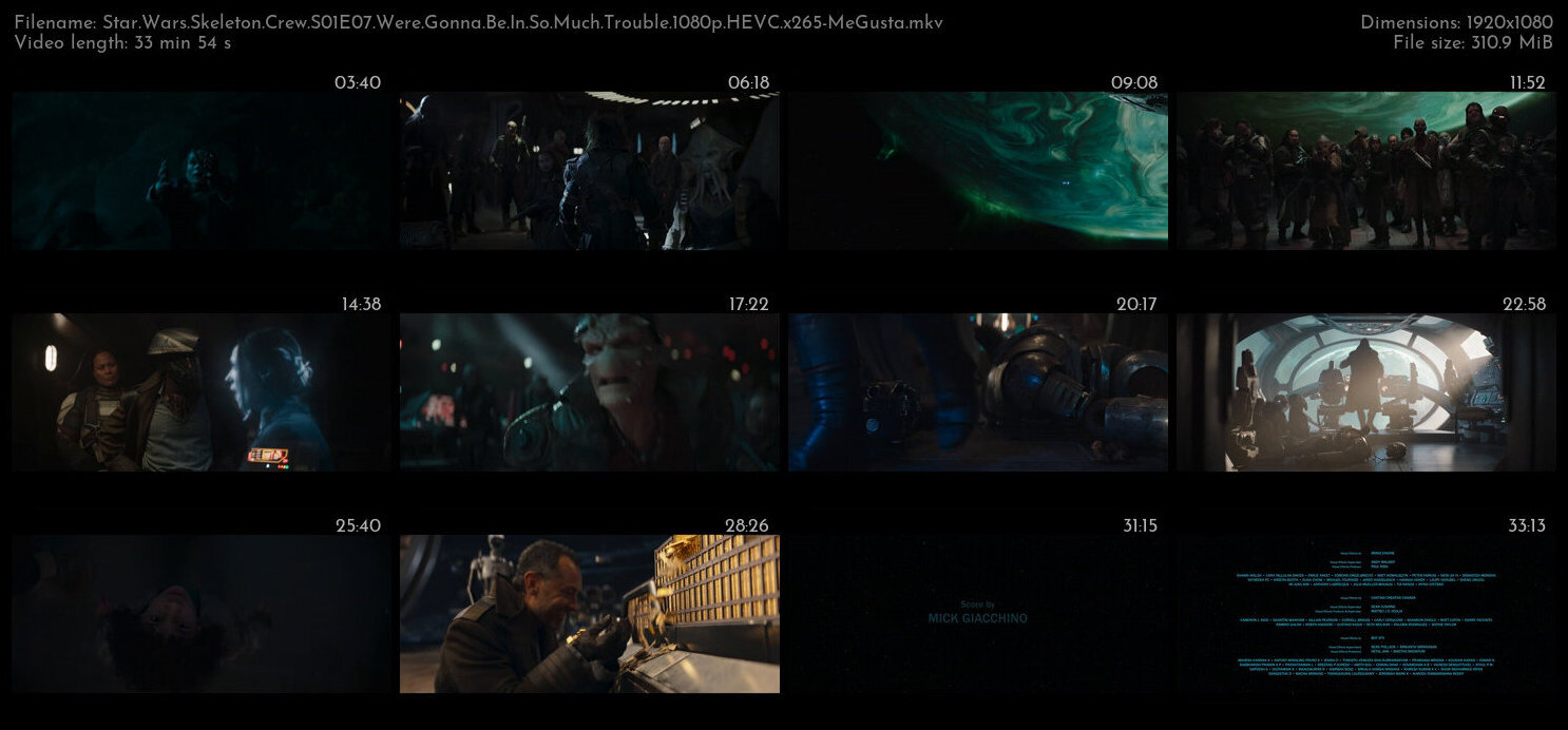 Star Wars Skeleton Crew S01E07 Were Gonna Be In So Much Trouble 1080p HEVC x265 MeGusta TGx