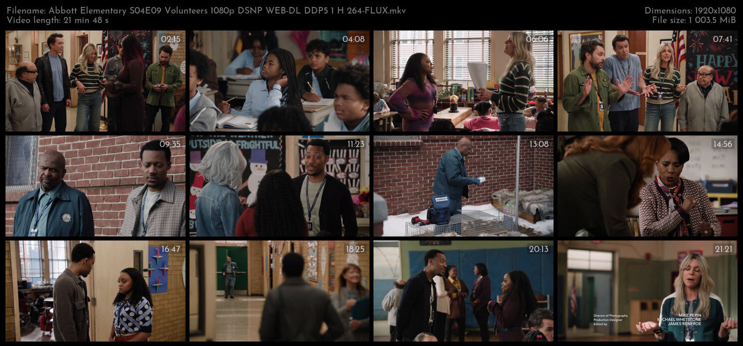 Abbott Elementary S04E09 Volunteers 1080p DSNP WEB DL DDP5 1 H 264 FLUX TGx