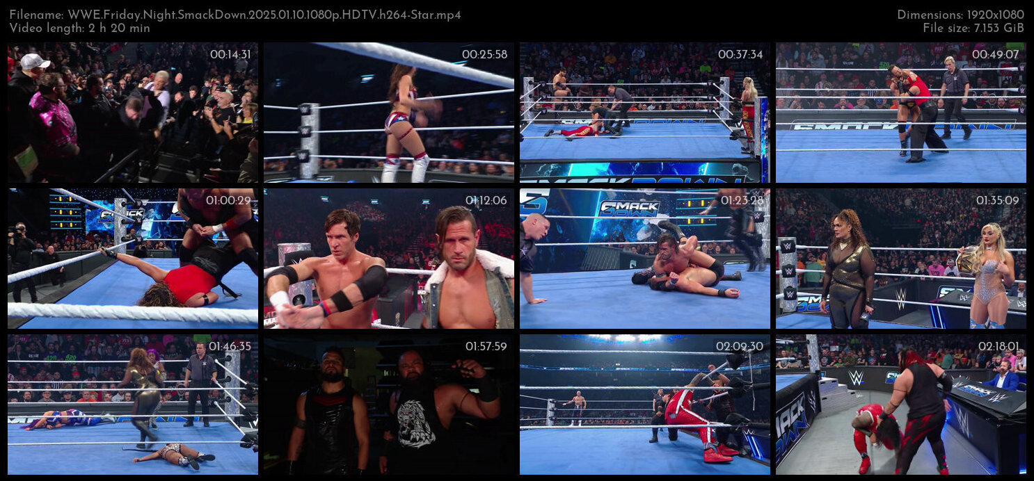 WWE Friday Night SmackDown 2025 01 10 1080p HDTV h264 Star TGx