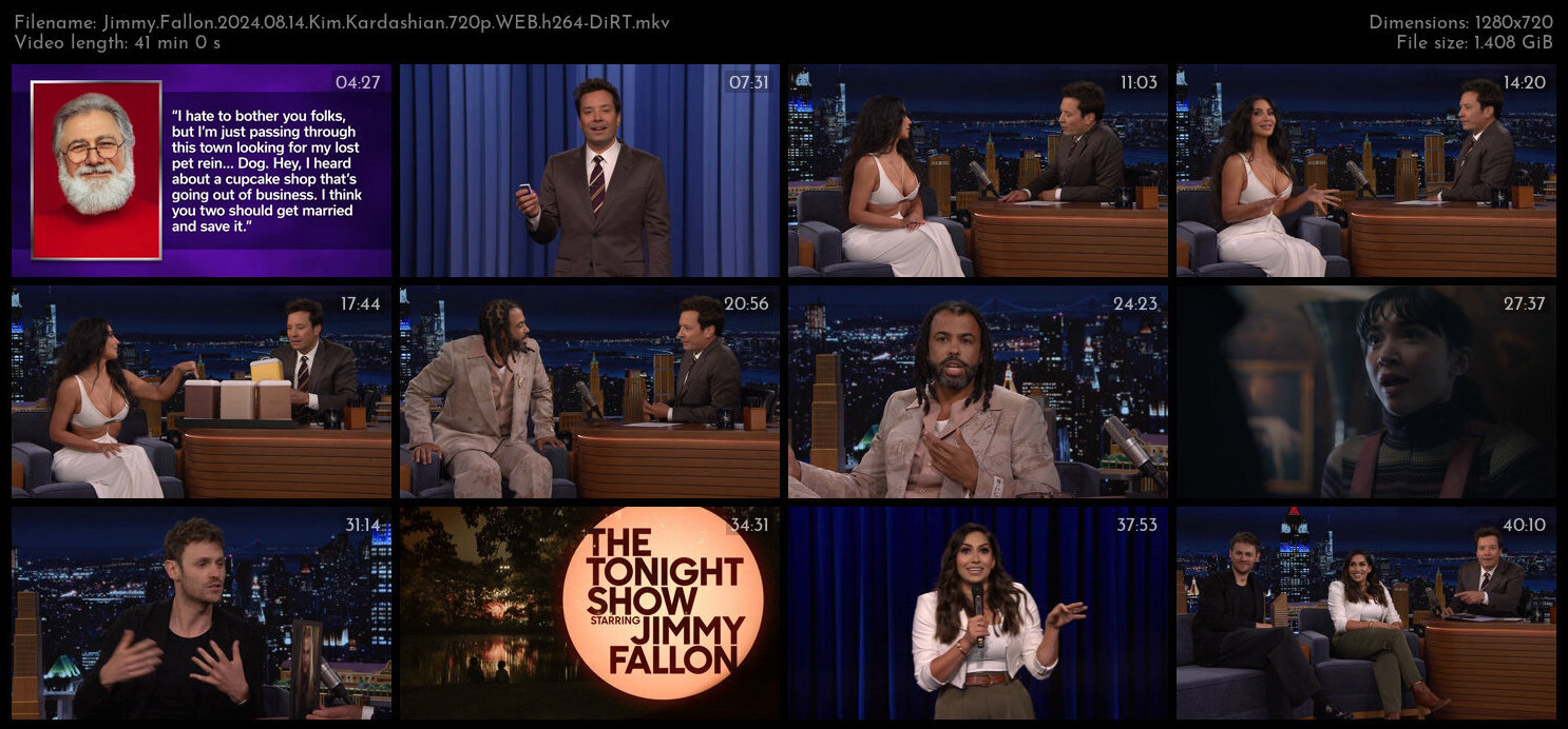 Jimmy Fallon 2024 08 14 Kim Kardashian 720p WEB h264 DiRT TGx