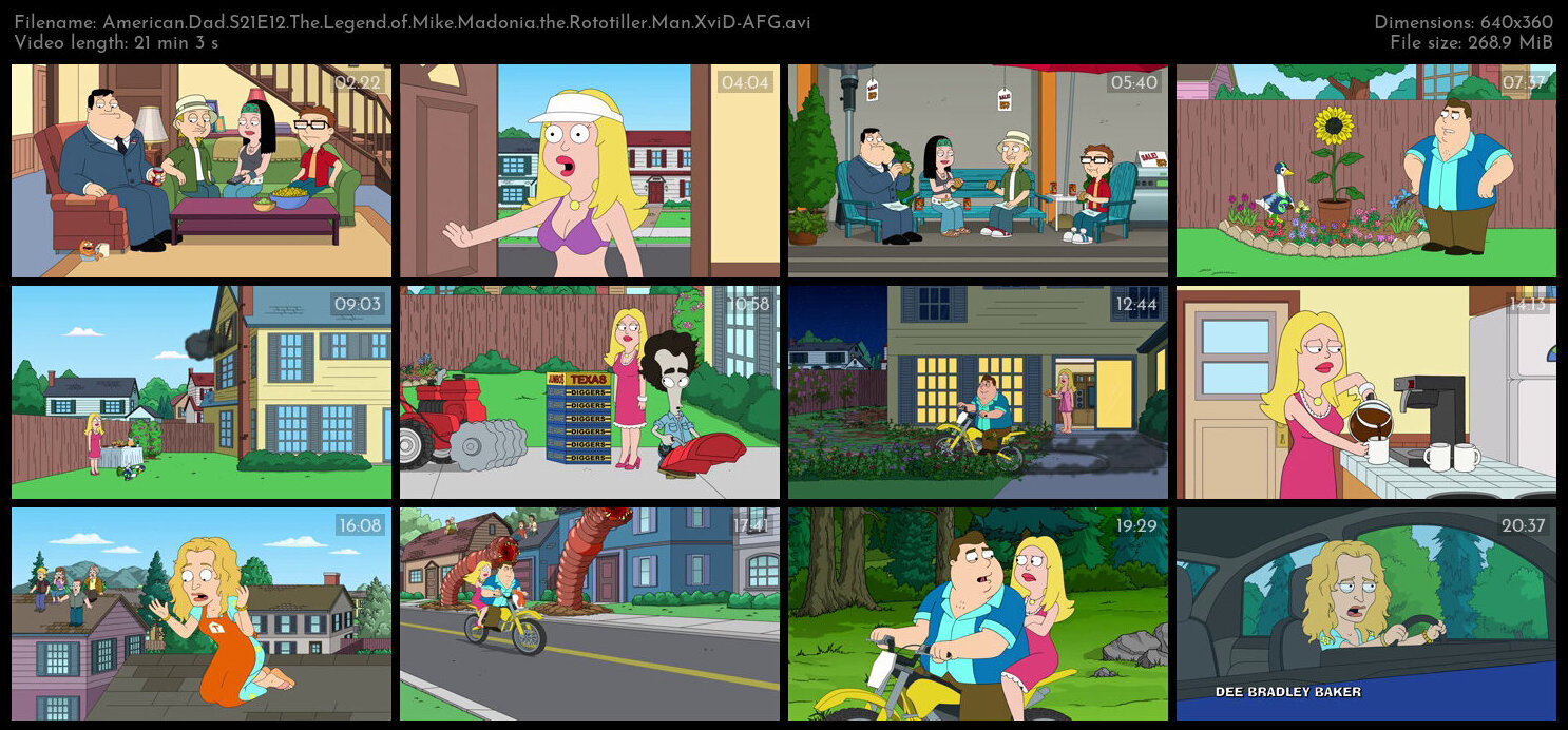 American Dad S21E12 The Legend of Mike Madonia the Rototiller Man XviD AFG TGx